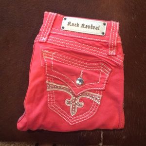 Rock revival capris - coral